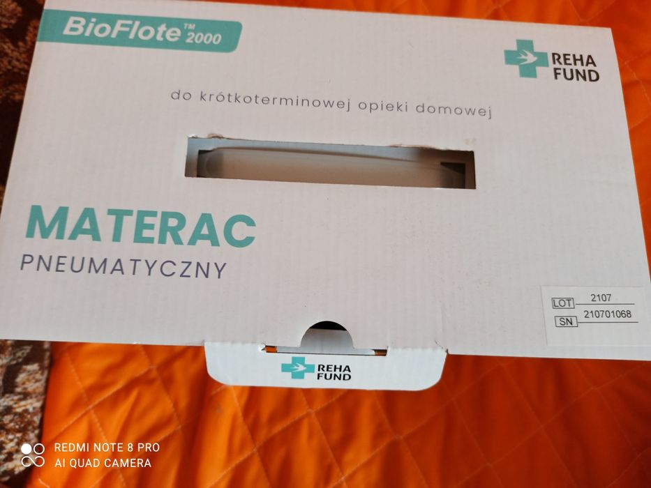 Materac Przeciwodleżynowy BioFlote 2000 Reha Fund