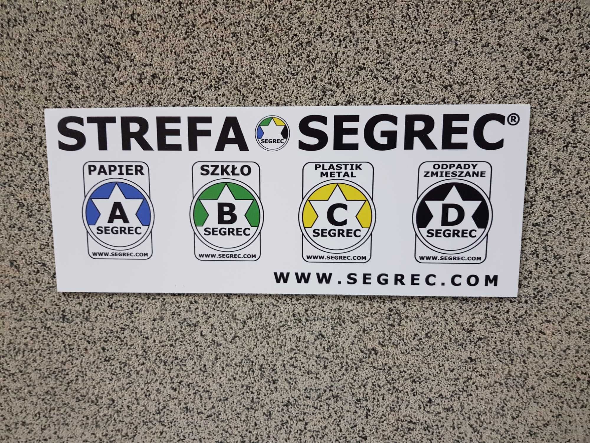 Zestaw koszy 4x25L do segregacji STREFA SEGREC Zmieszane