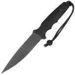 Nóż Spartan Blades Clandestina Black Canvas Micarta, Black PVD MagnaCu