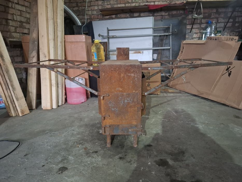 В продаже буржуйка без труб для дымохода