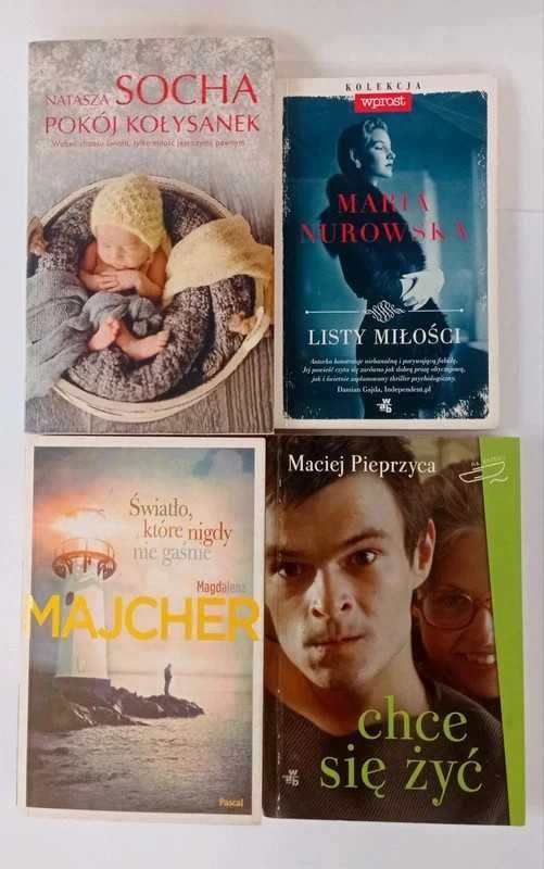 Zestaw 4 książek literatura piękna, polskie autorki i autorzy