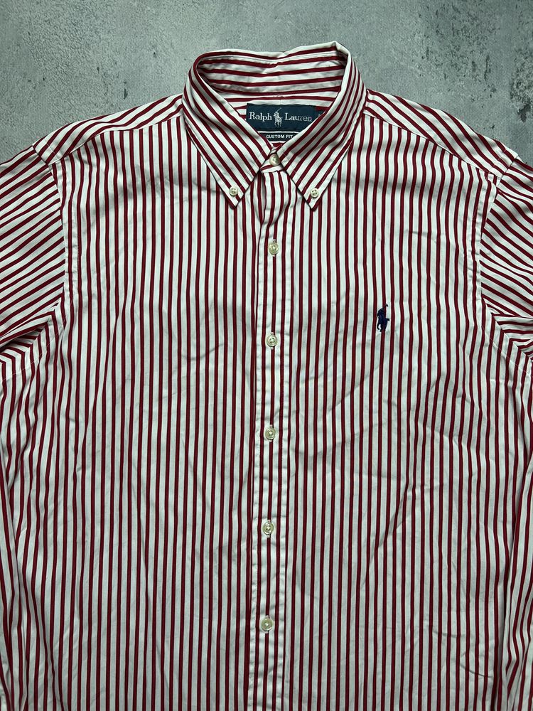 Polo Ralph Lauren koszula w paski sripped shirt M