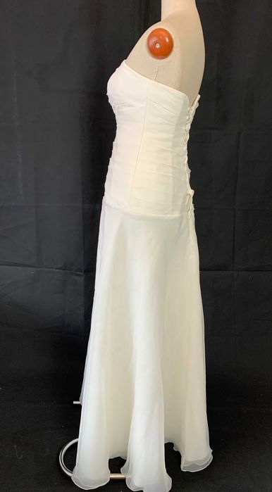 Nowa Suknia Ślubna Biała Gorset M L 38 40 Linia A Cottagecore vintage