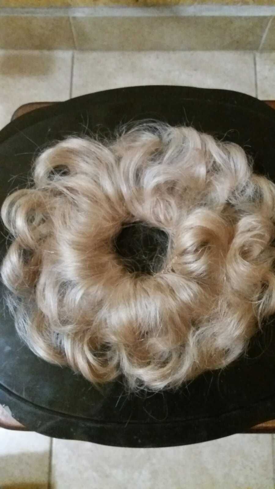 Шиньон - резинка из натуральных волос, разные цвета
