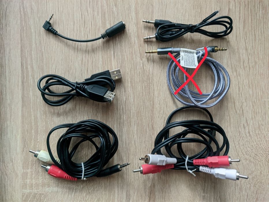 Переходники аудио,шнуры.