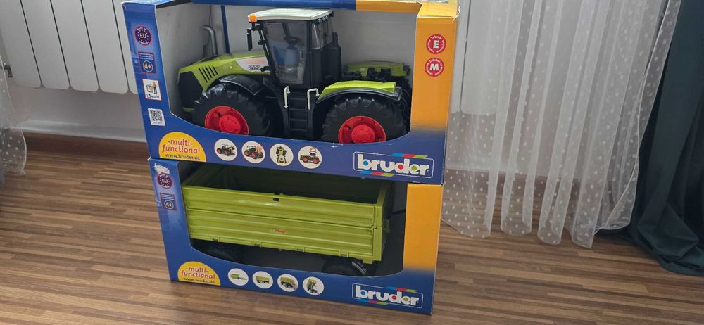 Bruder traktor + przyczepa