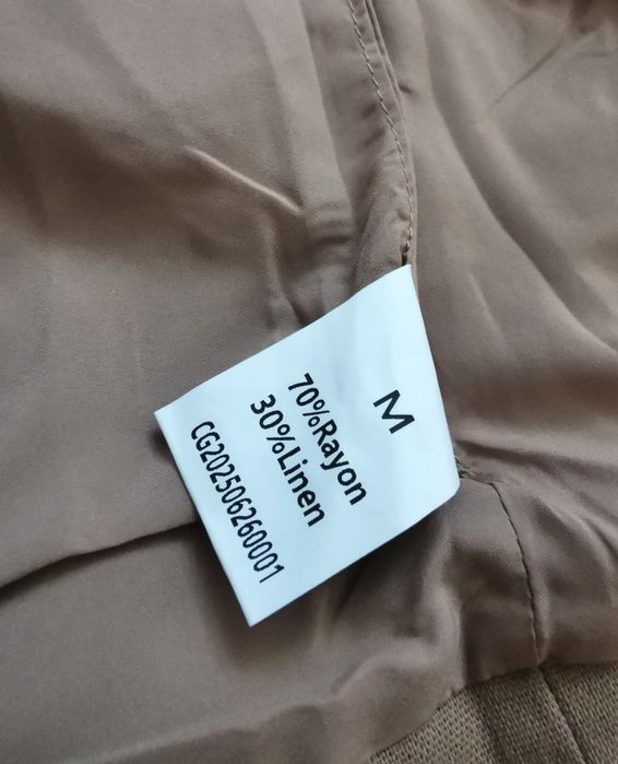 Kamizelka + spódnica nowy lniany komplet
