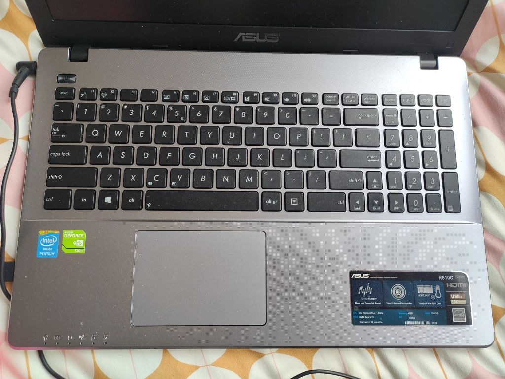 Laptop dla dziecka i do pracy ASUS  R510C 500GB 4GB ram sprawny 100%