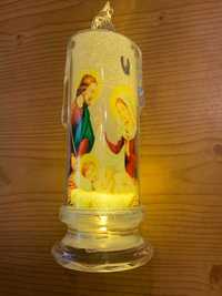 беспламенная cветодиодная лампа-свеча в стиле деко