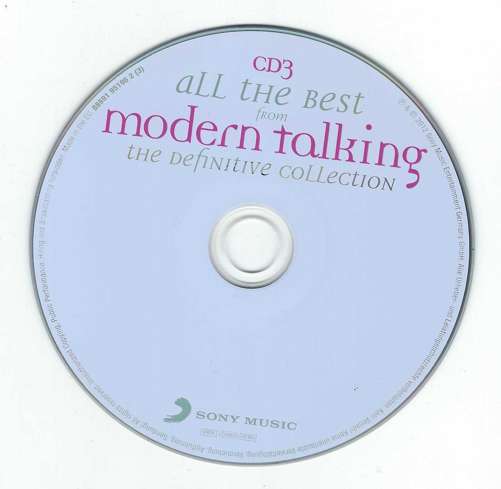 3 CD Modern Talking - All The Best-The Definitive Collection (2012)