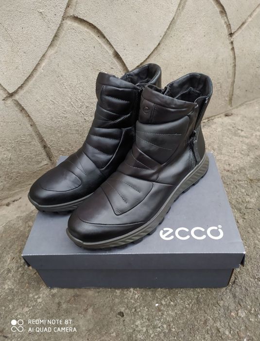 Ecco 41 ботинки жіночі зима чоботи шкіряні черевики сапоги ессо