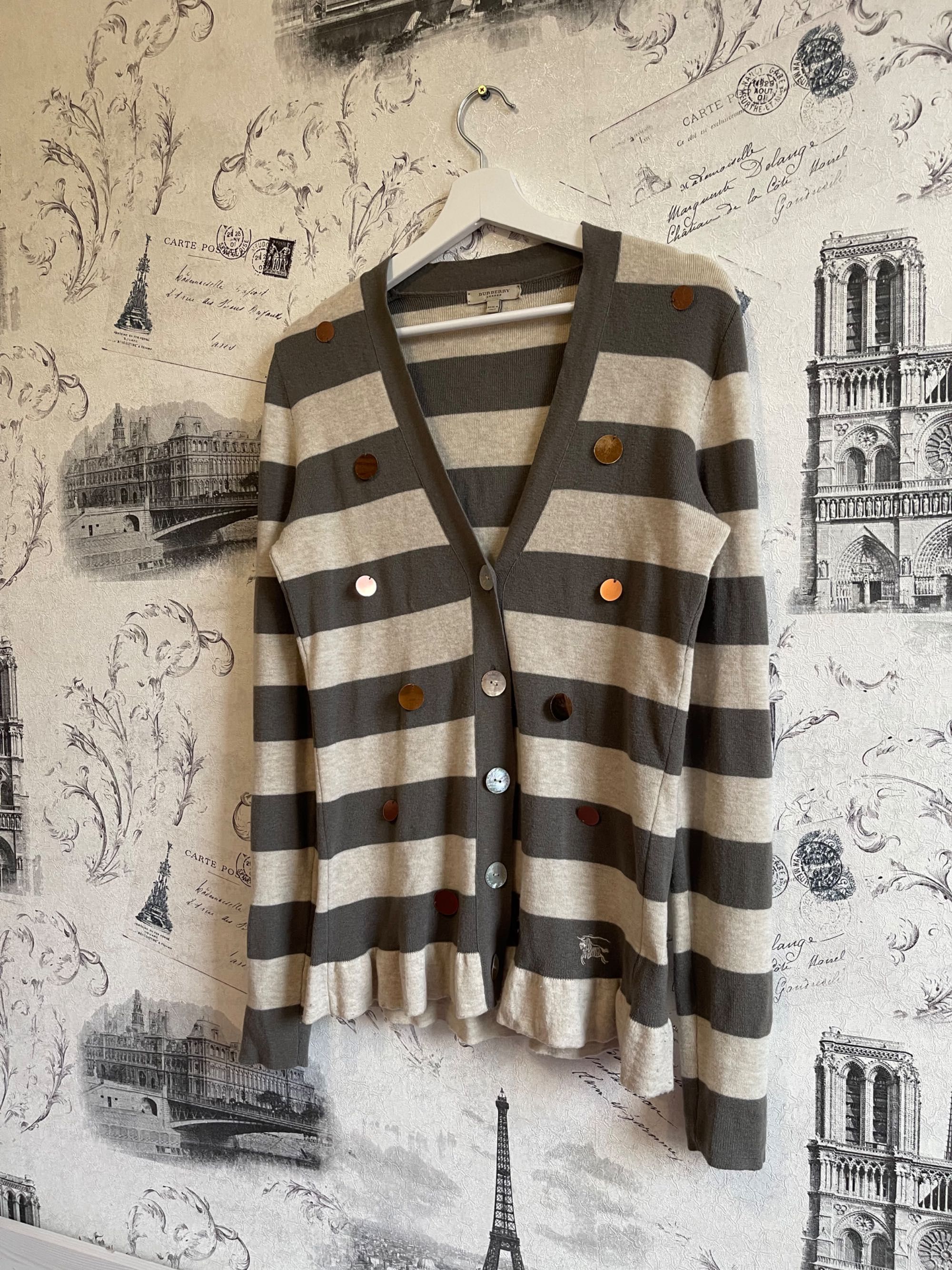 ОРИГИНАЛ Шерстяной Кардиган Burberry London made in italy