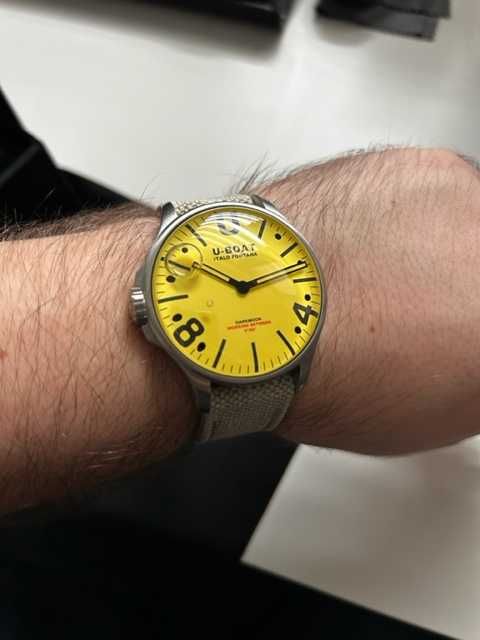 Uboat Capsoil Darkmoon limited 44mm Yellow