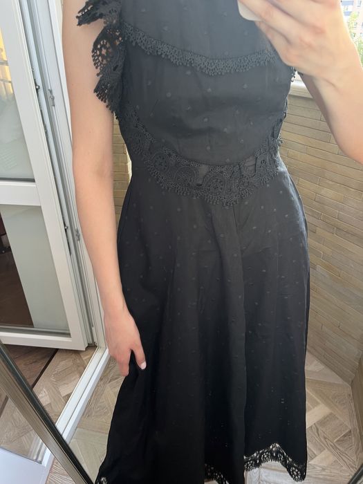 Вечірнє , випускне чорне  плаття міді