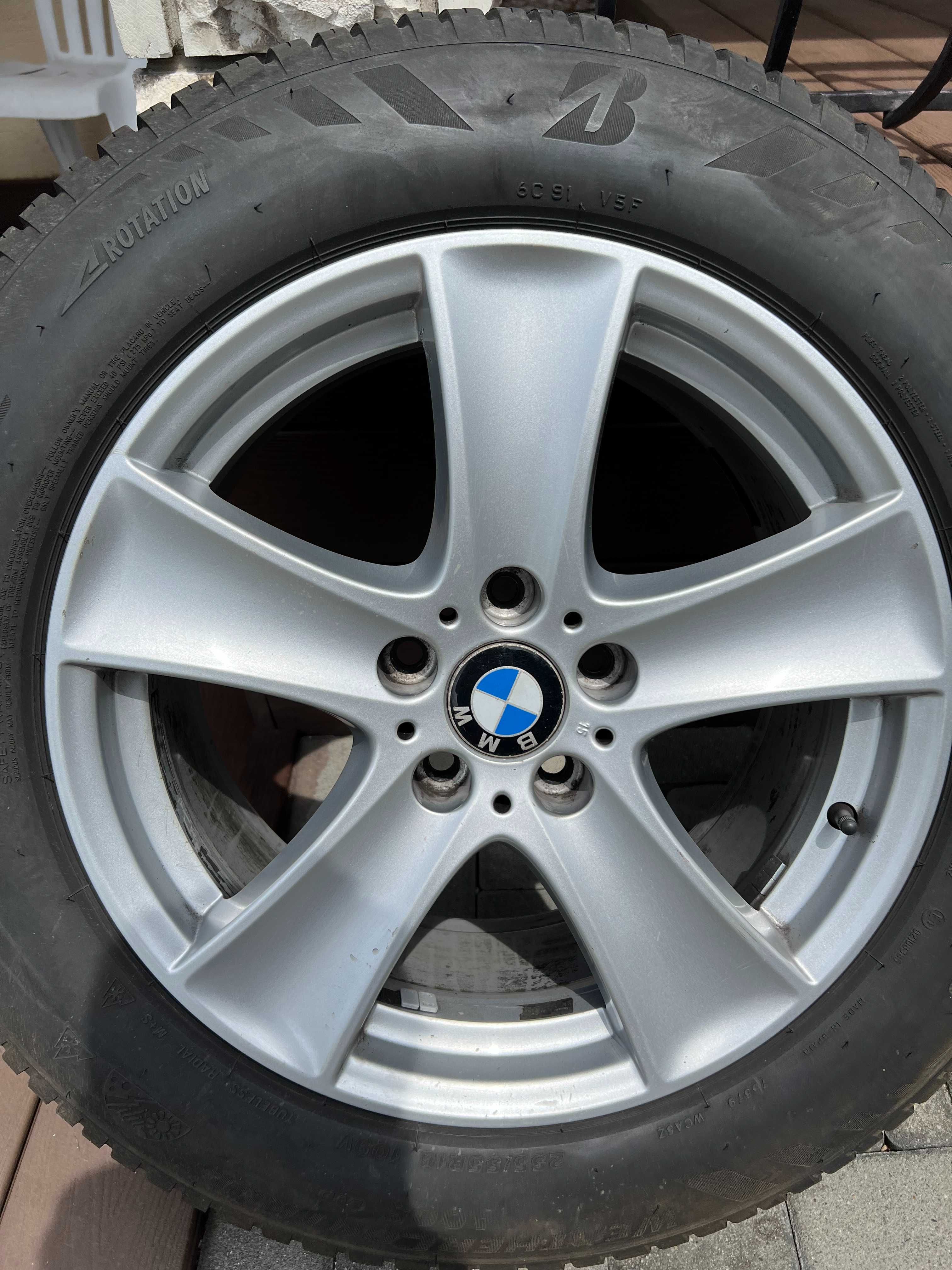 Koła BMW x5 E70/E71 - 4 felgi 18 + opony całoroczne Bridgestone