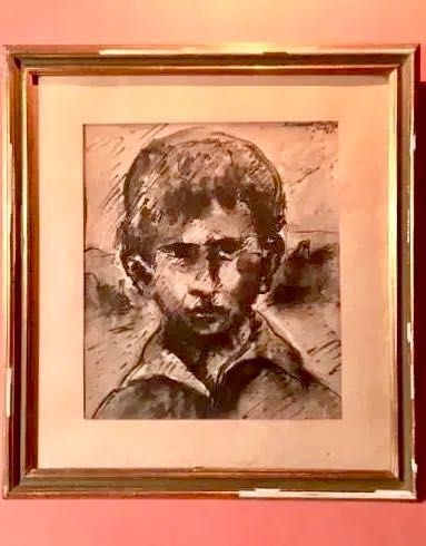 ARMANDO BAPTISTA - 1951 - desenho a tinta da China - 23,5 x 20,5 cm/s