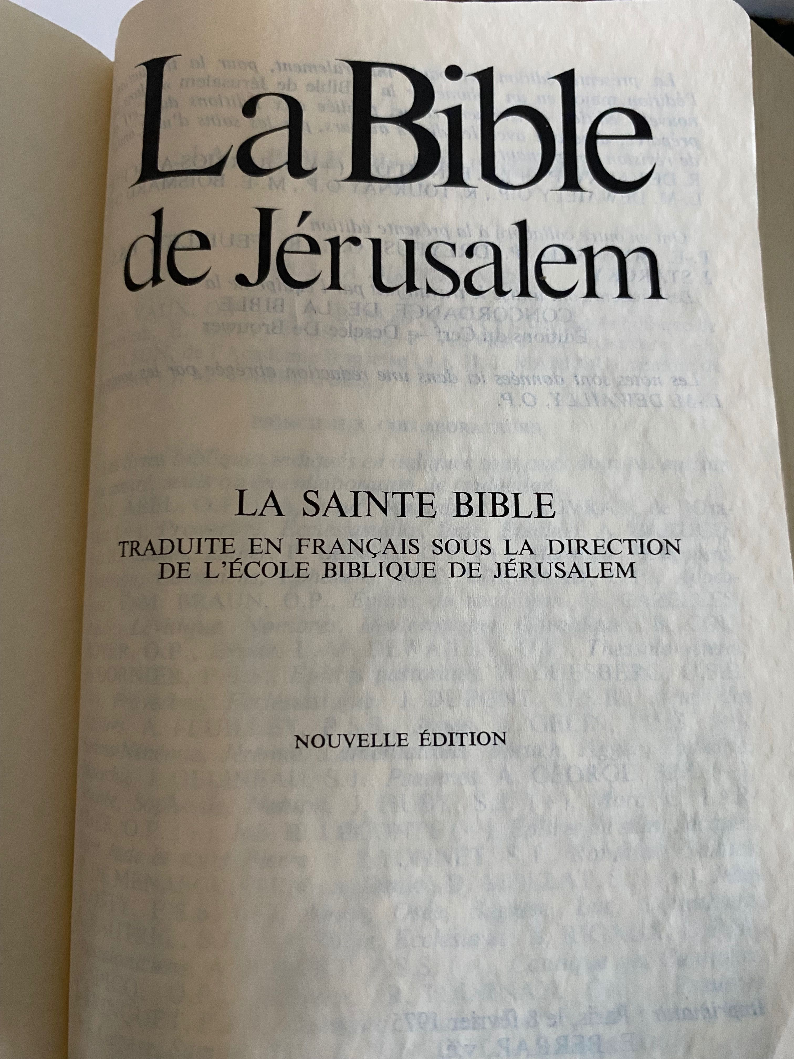 Bliblia de Jerusalém vintage