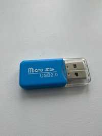 Card reader micro sd на usb 2.0 перехідник флешка