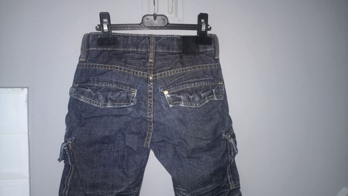 Spodenki chłopięce jeansowe rozm 116