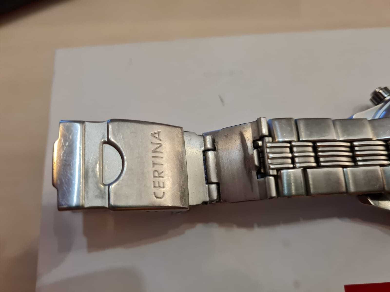 Certina DS Blue Ribbon 43 mm - DIVER 30 ATM - zawór helowy - Stal 316L