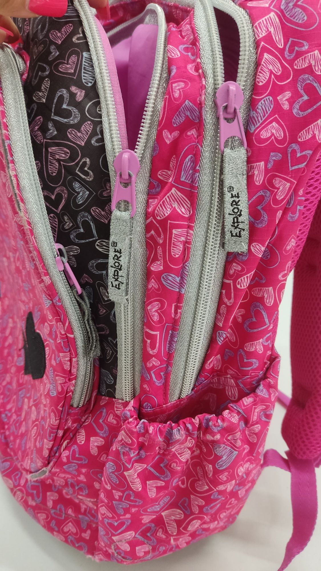 Mochila menina rosa