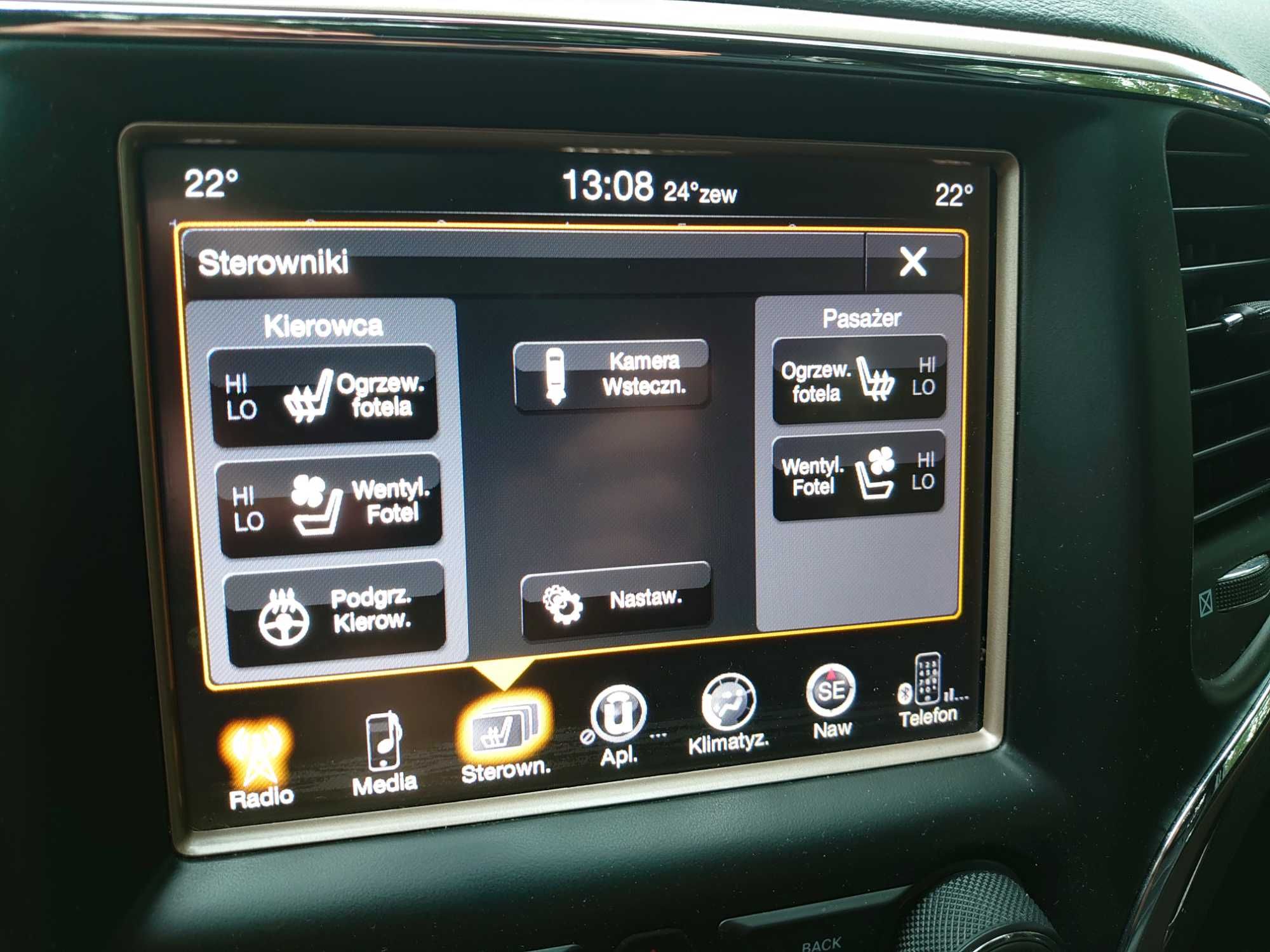 Jeep Dodge Chrysler Konwersja z Usa na Eu, lampy, kodowanie, pl język,