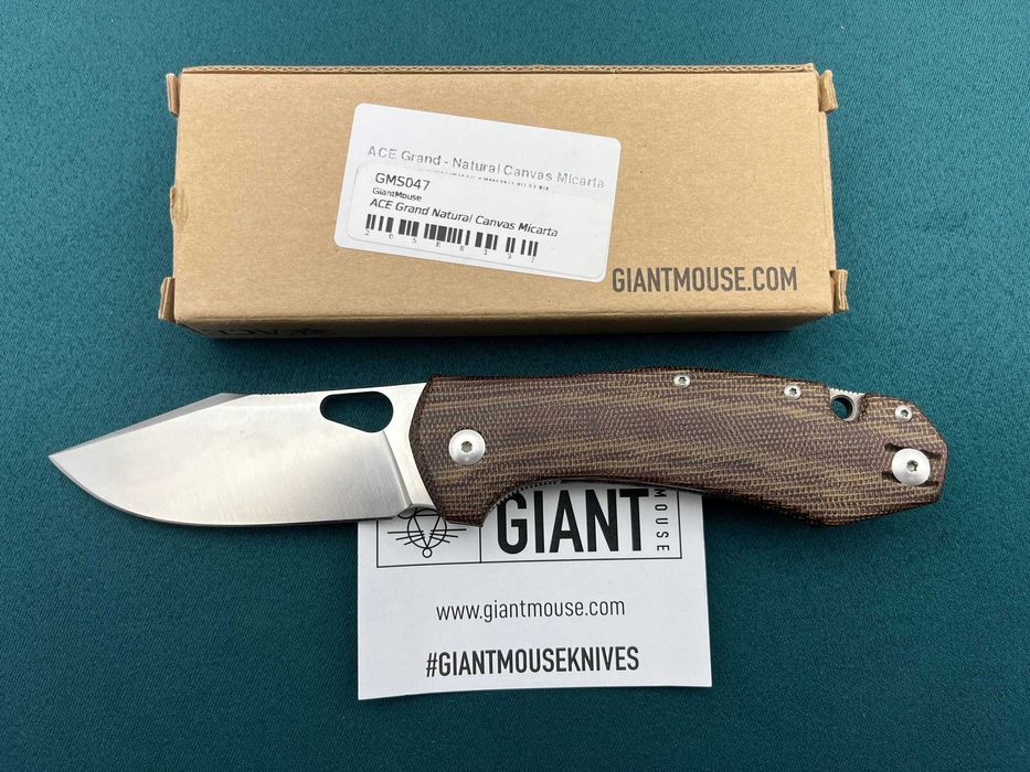 Nóż GIANTMOUSE ACE Grand Elmax Micarta GMS047