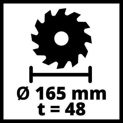 Serra circular de imersão TE-PS 165 + Guia 2 metros Einhell