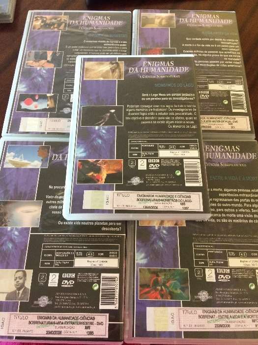 5 DVD da Coleção "Enigmas da Humanidade e Ciências Sobrenaturais"