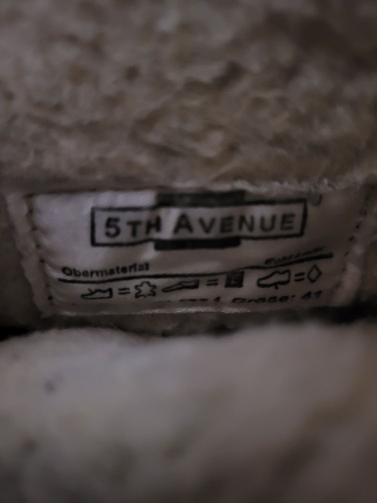 Buty zimowe ciepłe nubuk r.41