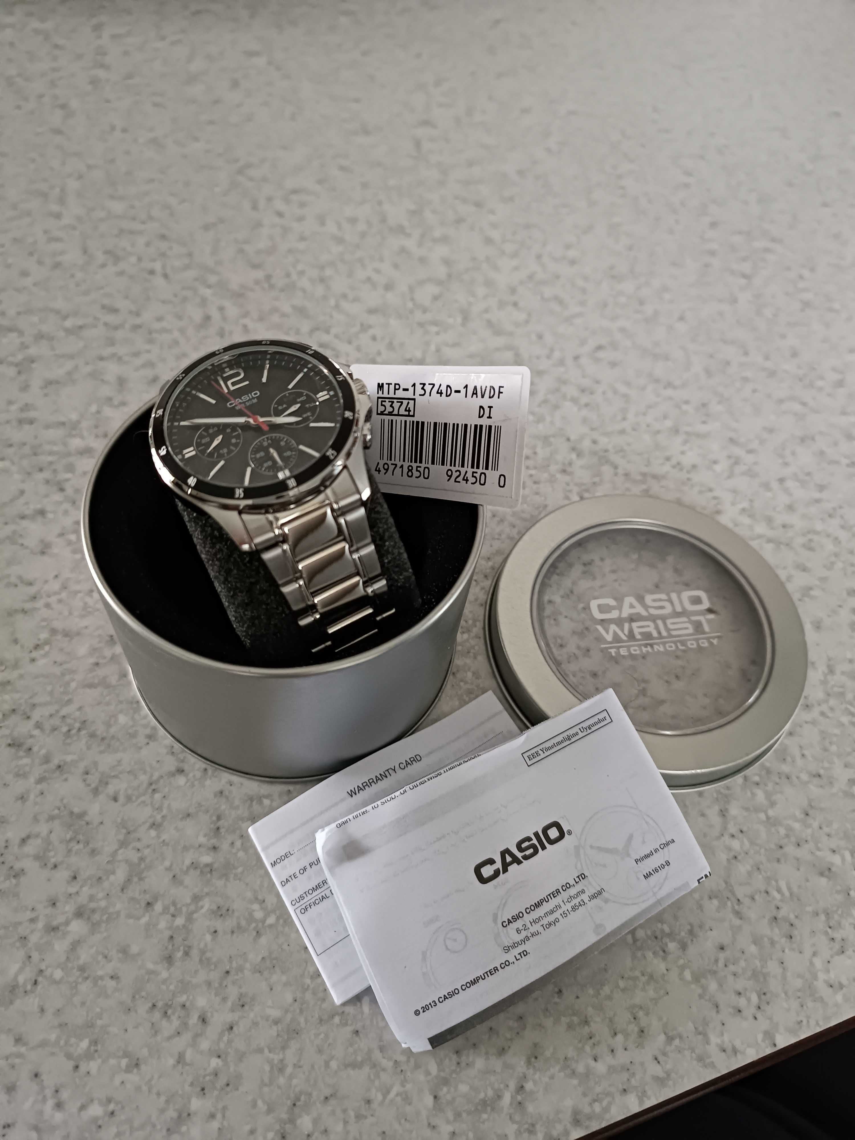 Часы мужские Годинник чоловічий Casio MTP-1374D-1 Оригінал Касио