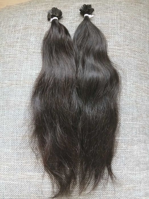 Волосы натуральные для наращивания 46 см 75 грамм