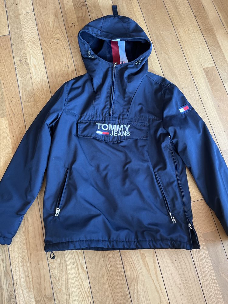 Kurtka kangurka Tommy Hilfiger, granatowa, rozm. S