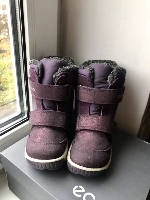 Зимние ботинки сапоги ecco