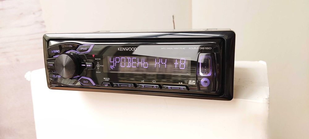 Kenwood KMM-361SD с Bluetooth RGB MOSFET 4x50 магнитола - оригинал!