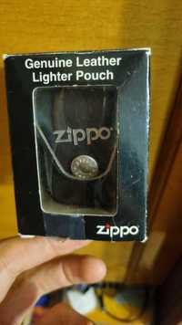 Новый чехол фирменный на клипсе в коробке  zippo leather black