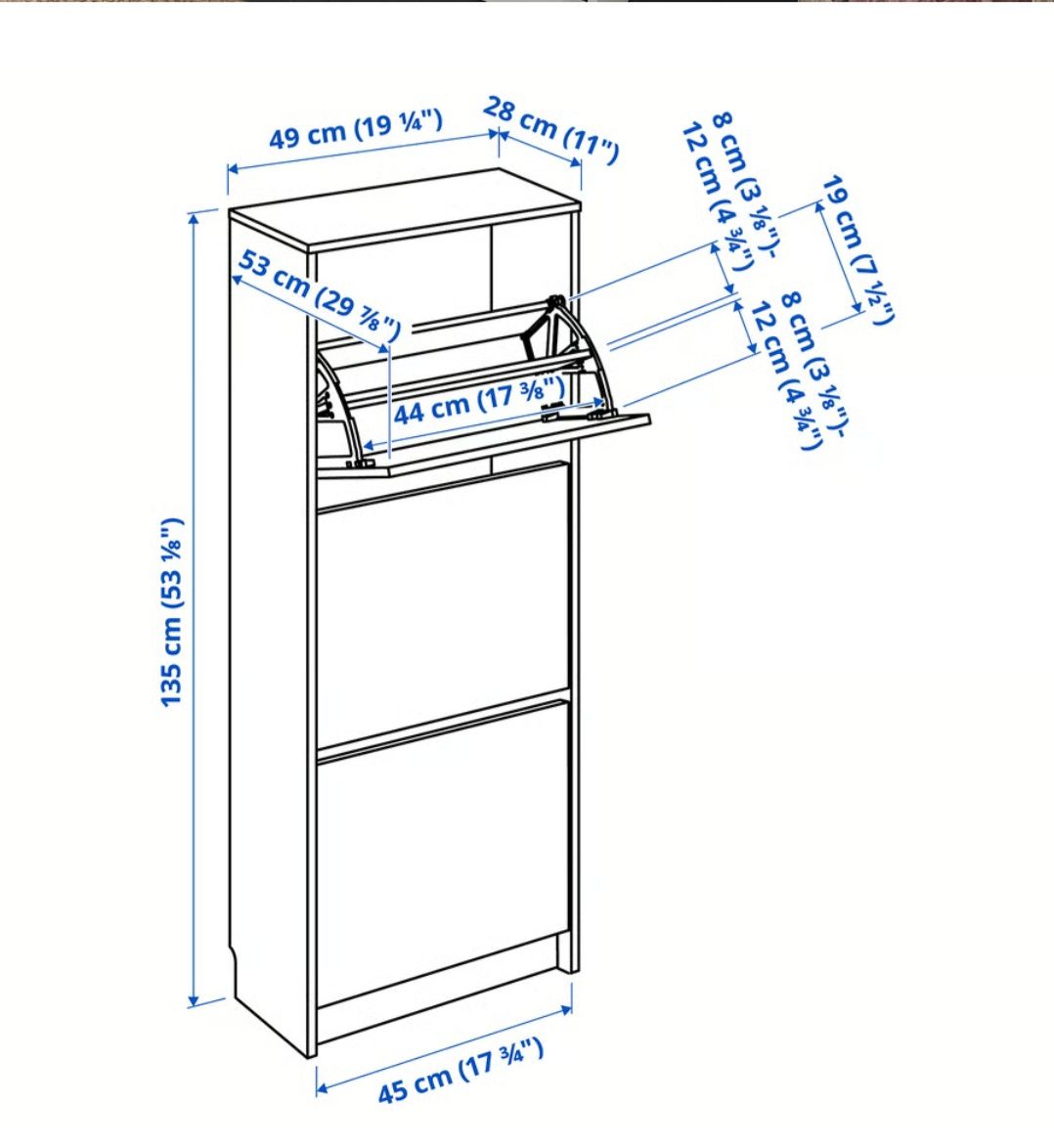 Szafka na buty IKEA Bissa