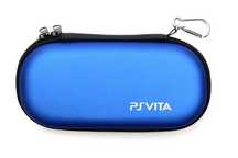 Pokrowiec Etui do konsoli PS VITA logo PSVita niebieski Solidny