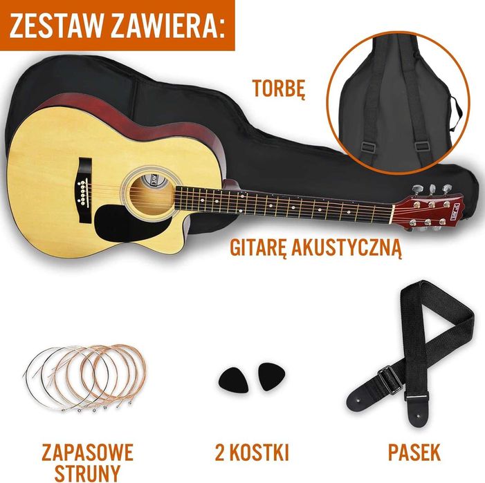 3rd Avenue Zestaw gitara klasyczna akustyczna dla początkujących