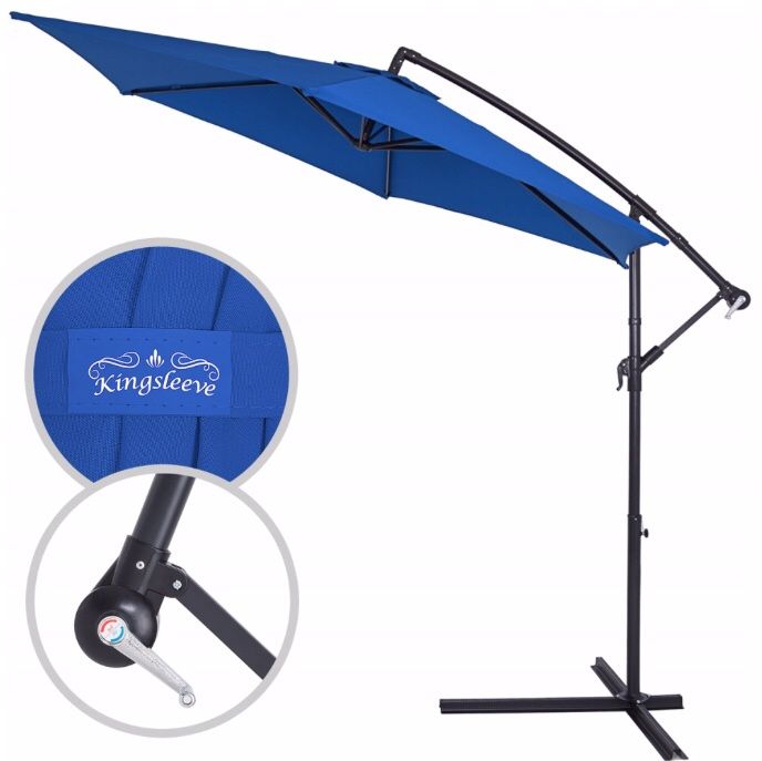 Знижка 500грн! Парасоля зонтик 330см синя Польща зонт