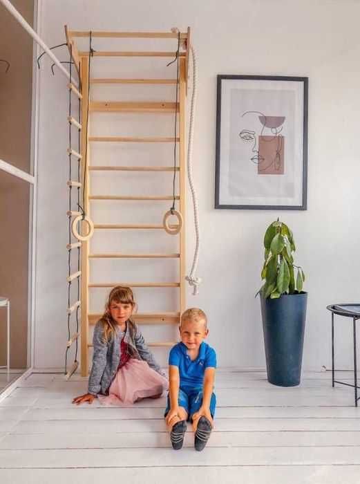 БЕЗКОШТОВНА доставка шведська стінка дитячий комплекс шведская стенка