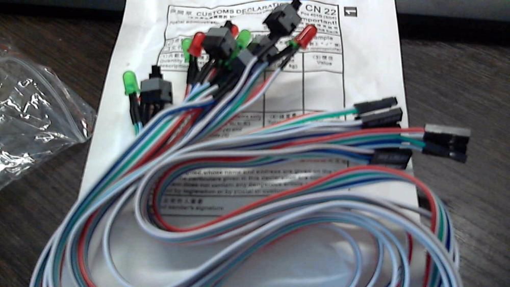 ПК кабель Питания SW переключатель с индикатором для 1070-1060-1080ti