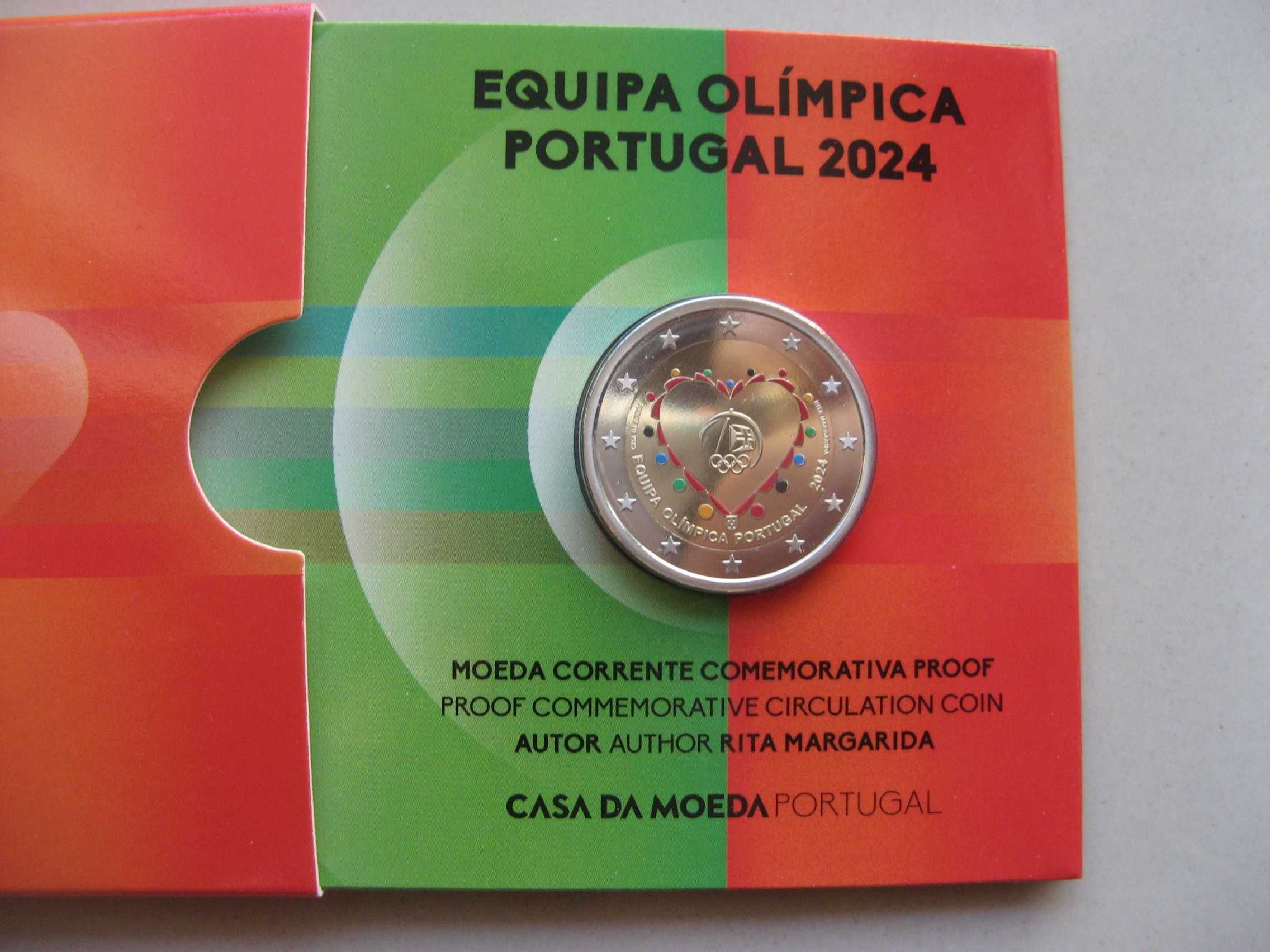 Equipa olímpica 2 euros proof