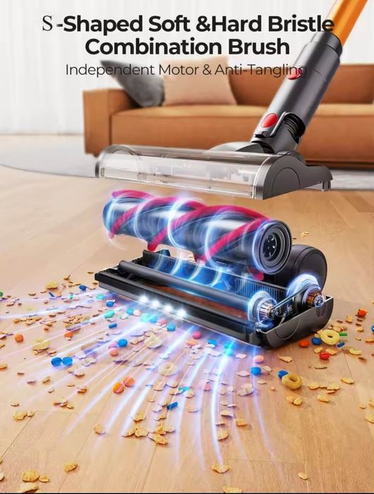 Odkurzacz pionowy bezprzewodowy Laresar V7 500W alternatywa Dyson