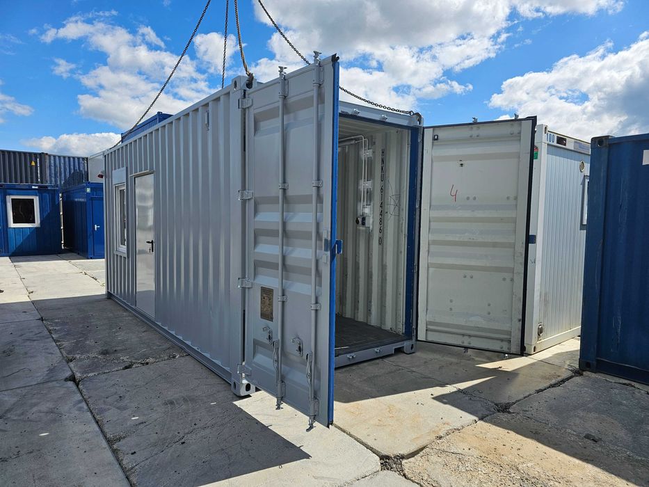 Kontener socjalno-magazynowy, biuro, socjalny, transport hds w cenie