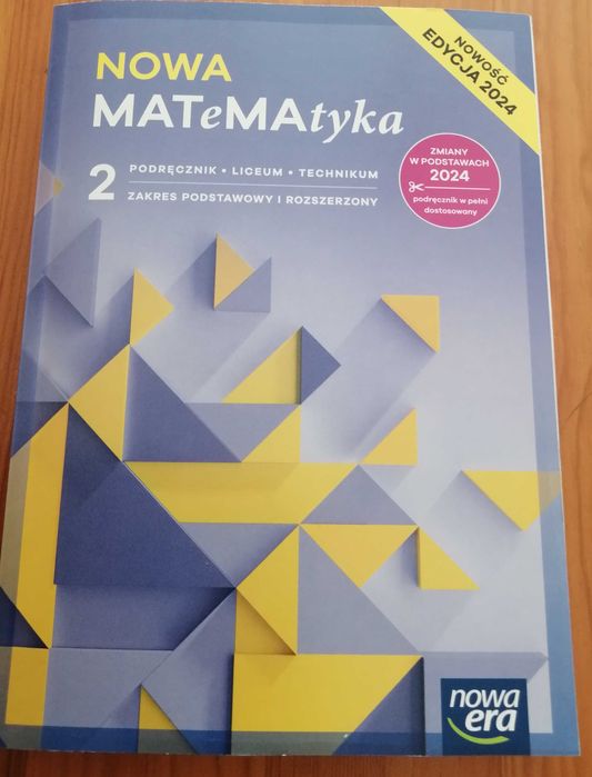 NOWA Matematyka dla 2 klasy liceum technikum, zakres rozszerzony
