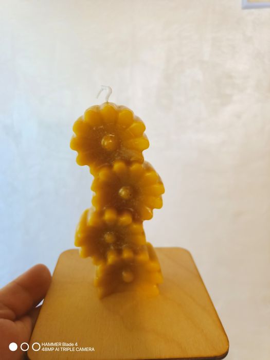 Świeczka z wosku pszczelego