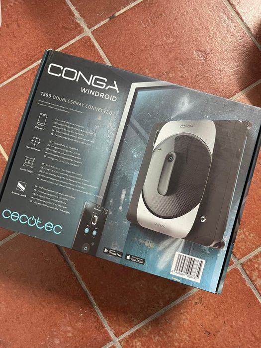 Robot lava vidros com depósito