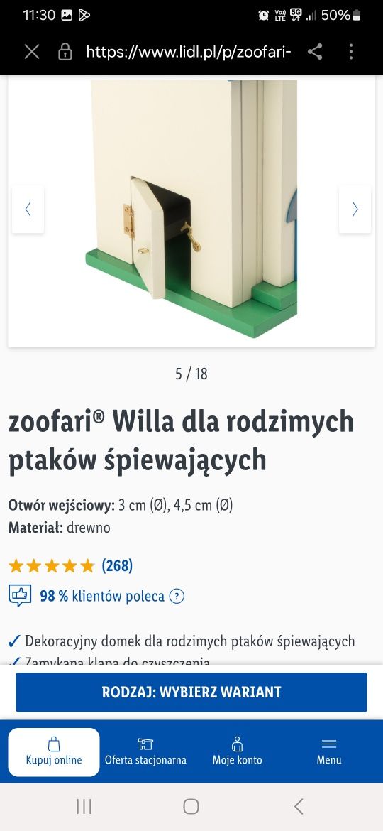 Domek-willa dla ptaków