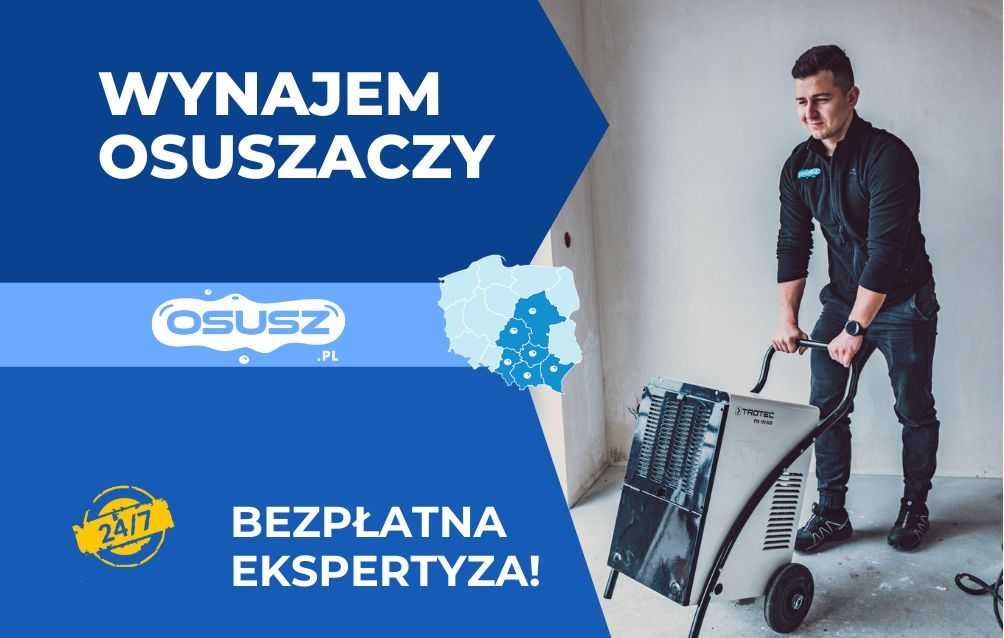 WYNAJEM osuszacz powietrza Trotec, osuszanie mieszkania, pochłaniacz